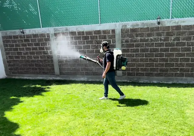 Fumigación segura en zona infantil, Puebla